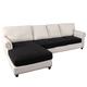 Sectional Couch Covers Stretch Anti-Slip L Shape Sofa Slipcovers, Separate Sofa Seat Cushion Covers Chaise Cover for Both Left/Right Sectional Couch 2/3 Seater and Chaise Cover