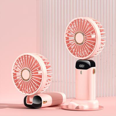 Mini Handheld Fan Portable Personal Fan Hanging Neck Fan 90 Adjustable USB Rechargeable Small Desk Fan 5 For Home Office Travel