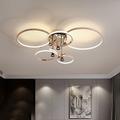 LED Ceiling Light 50/60/90/110cm 2/3/5/6-Light Ring Circle Design Dimmable Aluminum Painted Finishes Luxurious Modern Style Dining Room Bedroom Pendant Lamps 110-240V