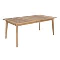 Table de jardin extensible en teck massif 186/245 cm