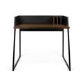 Bureau placage noyer et noir