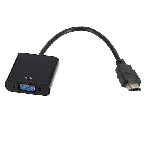 1080p HDMI-kompatibel auf VGA-Adapter, Digital-Analog-Konverterkabel für Xbox, PS4, PC, Laptop, TV-Box, Projektor, Display, HDTV Image