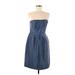 J.Crew Casual Dress - Bridesmaid: Blue Dresses - New - Women's Size 8