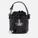 Mini Daisy Croc-effect Leather Bucket Bag - Black - Vivienne Westwood Bucket Bags