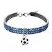 New Football Collection Pet Dog & Cat Necklace 3 Colours Rhinestone Diamond Collar Cat Joint