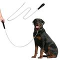 Jumpress Heavy Duty Chain Dog Leash for Medium Large Dogs Chew Proof Metal Dog Lead with Soft Padded Handle Classic Black 6FT Dog Leash