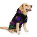 Rainbow Of Neon Paint Splatters Dog Clothes Hoodie Pet Pullover Sweatshirts Pet Apparel Costume For Medium And Large Dogs Cats Small