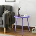 Outdoor Side Table:End Table for Any Room-Small Side Tables for Small Spaces Purple with 3 Legged