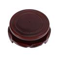 Round Wood Base Flowerpot Drip Tray Plant Pot Saucer for Fleshiness Planter Garden Balcony Vase Flower Pot Fish Tank Tray(8cm Brown Rotatable Available)