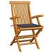 Andoer parcel With Cushions Patio Chairs Teak Wood 4 Pcs Chair With Patio Chair Chairs Furniture Patio Deck Poolside PorchBalcony Furniture Inches (w X Chair Patio Poolside Vidaxl 4x Teak