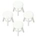 4pcs 1: 12 Wooden Stool Miniature Stools House Small Stools Table Chairs Kitchen Furniture Model Accessories
