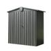 Outdoor Storage Shed 5.7x3 FT Metal Outside Sheds&Outdoor Storage Galvanized Steel Tool Shed with Lockable Double Door for Patio Backyard Garden Lawn (5.7x3ft Black)