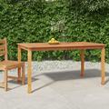 Andoer parcel Wood Teak Table 59.1 x35.4 x29.5 Wood Patio Table Teak BalconyTable 59.1inx35.4inx29.5in Wood BalconyLawn
