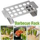 WeowiYief Multifunctional Grill Grill Chicken Leg Grill Stainless Steel Grill Stainless Steel Pepper Barbecue Rack 18 Hole Barbecue Tool Rack - Barbecue Accessories