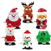 Christmas Wind-up Toy 6 Pcs Party Favors Reusable Children Gifts for Stocking Stuffers Elk Baby Plastic