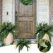 UV Resistant Lifelike Artificial Boston Fern Artificial Ferns for Outdoors Faux Ferns Fake Ferns Artificial Plants Fake Boston Fern for Porch Window Home Decor