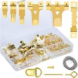 282 Pcs Wall Frame Hook Heavy Metal Picture Hanger Hanging Fixing for Picture Frames Picture Framing Nails for Pictures
