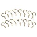 20Pcs Screw in Cup Hooks Metal Screw Ceiling Hooks for Heavy Duty Use Metal Wall Hooks Kitchen Hanger Heavy Duty Copper Cup Hooks Hanger