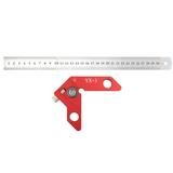 YX-3 Center Line Scriber 45 90 Degrees Angle Line Caliber Ruler Measuring Tool