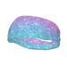 Easygdp Multicolor Glitter Sports Headband Non Slip Headband Unisex for Head Circumference 19.6 - 22.4 inch