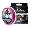 M MAXIMUMCATCH Maxcatch Braided Fly Line Backing for Fly Fishing 20/30lb(White Yellow Orange Black&White Black&Yellow) (Purple 20lb 100yards)