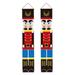 1 Pair Christmas Decoration Walnut Soldier Door Curtain Hanging Cloth Door Sign Front Door Ornament Christmas Party Supplies for Party Home Restaurant Hotel (Colorful)