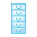 Japceit Mini Organizer Box Storage Durable Plastic Mini Desktop Drawer Sundries Case Small Objects Container Case with 3/4/5 Clear Desktop Drawer Units