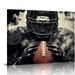 Gotuvs Sport Canvas Wall Art Black and White American Football Rugby Painting Poster Gym Picture Print Framed for Home Office Men Cave Decor Gift for Sport Fan