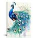 JEUXUS Canvas Print Poster Peacock Watercolor Print Canvas Wall Art Poster Peacock Watercolor Canvas Print Painting Poster Wall Decor Gifts No Frame