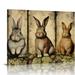 PIKWEEK Vintage Wall Decor Bunny Rabbit Poster Motivational Quote Vintage Wall Art Home Decor Retro Tin Signs Kitchen Decor Vintage Wall Decor For Bars Restaurants Cafes Home Beer