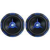 (2) Power Acoustik MOFOS-12D2 12 2500 Watt Car Audio Subwoofers DVC 2-Ohm Subs