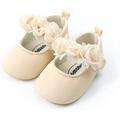 Infant Baby Girl Shoes Baby Mary Jane Flats Princess Wedding Dress Shoes Crib Shoe for Newborns Infants Babies