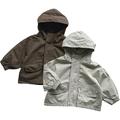 Esaierr Boys Girls Autumn Fall Rain Coats for Toddler Kids Windproof Zipper Jacket Hooded Grils Jacket Hoodies Coats 1-6Y