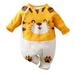 Toddler Boy Outfit Sets Cartoon Animal Corgi Bear Tiger Jumpsuit Playsuit Breathable Comfortable Baby Boy Outfit Set