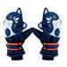 Uuszgmr Fall Winter Children Gloves Kids Cartoon Print Ski Gloves Thermal Gloves Thermal Cycling Gloves Kids Windproof Gloves