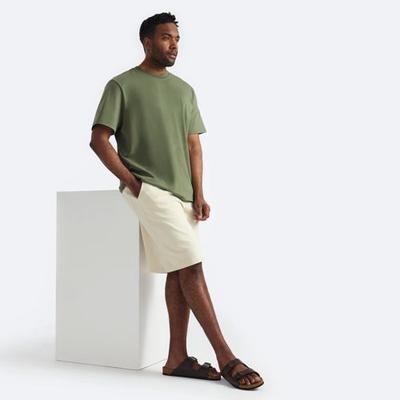 Supersoft Shorts, Men, size: 40-42, regular, Ivory, Cotton/Polyester/Cotton-blend, by Lands' End