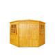 Shire Shiplap Dip Treated Corner Shed - 7X7Ft - Shed Only