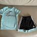 Adidas Matching Sets | Adidas T-Shirt And Shorts Set Size 18 Months | Color: Black/Blue | Size: 18mb