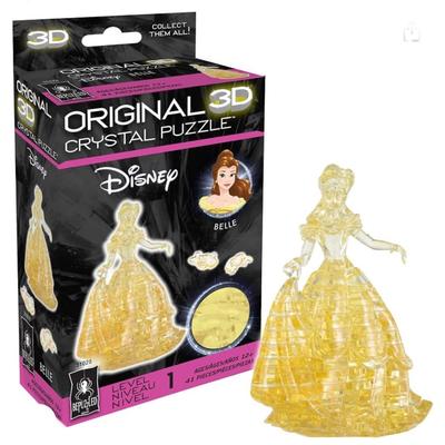 Disney Toys | Disney Beauty And The Beast ~ Belle 3d Crystal Puzzle ~ Jigsaw Brainteaser ~ Toy | Color: Yellow | Size: 12 And Up