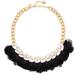 Kate Spade Jewelry | Kate Spade Full Feather Collar Bib Necklace | Color: Black | Size: Os