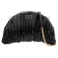 Kate Spade Bags | Kate Spade Patisserie Pleated 3d Pleated Leather Clutch Shoulder Bag Euc | Color: Black/Gold | Size: 11 X 8 X 2”