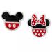 Disney Accessories | Disney's Minnie & Mickey Sterling Silver Earrings | Color: Black/Red | Size: Osg