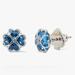 Kate Spade Jewelry | Kate Spade Something Sparkly Spade Flower Stud Earrings | Color: Blue/Silver | Size: Os