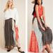 Anthropologie Skirts | Anthropologie Margot Boho Pleated Maxi Skirt 14 Verb Label | Color: Brown/Orange | Size: 14