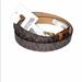 Michael Kors Accessories | Michael Kors Monogram Belt | Color: Brown/Gold | Size: Medium
