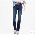 J. Crew Jeans | J Crew Highrise Skinny Stretch Jeans Dark Blue/ Black Whiskering 30 | Color: Black/Blue | Size: 30