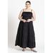 Plus Size Women's Tiered Maxi Dress by ELOQUII in Black Onyx (Size 28)