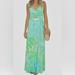 Lilly Pulitzer Dresses | Lilly Pulitzer Sleeveless Isle Maxi Dress | Color: Blue/Green | Size: Xs