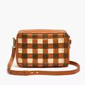 Madewell Bags | Madewell Large Woven Transport Camera Bag Woven | Color: Cream/Red | Size: Os