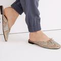 Madewell Shoes | New Madewell The Adelle Mule In Snake Embossed Leather | Color: Blue/Brown | Size: 7.5